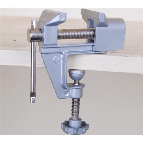 Fixed Vacuum Aluminum Alloy Clamp Construction Mini Bench Vise Tool Screw Table Household Mini Vise Clamp-on Table Bench