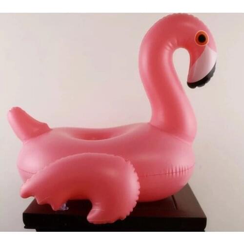 Flamingo Swan Inflatable Drink Holder Pool Party Supply Float Accessories Kids Adults Bath Toys Unicorn Donut Swimming Rings
