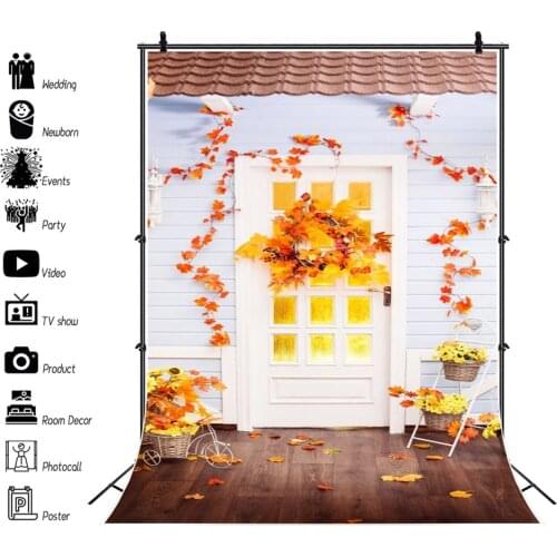 Yeele Photocall Autumn Scene Backdrop Photozone White House Baby Portrait Background Photography For Photo Studio Photographic