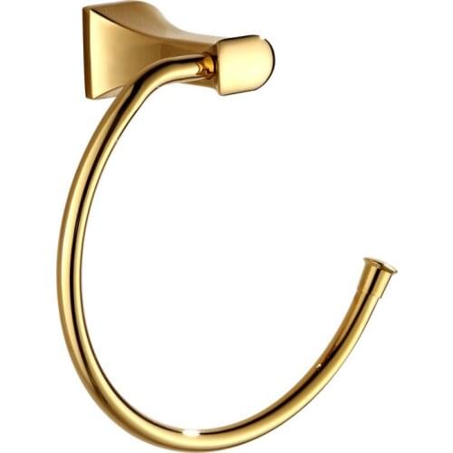 Copper plated oval bathroom pendant towel ring bathroom accessories bathroom hardware pendant