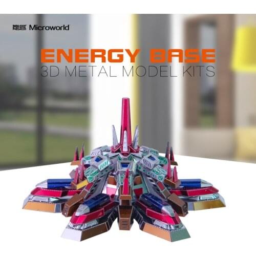2019 Microworld 3D metal puzzle Energy base Model kits DIY Laser Cut Jigsaw Model gifts Educational Toys Desktop for children