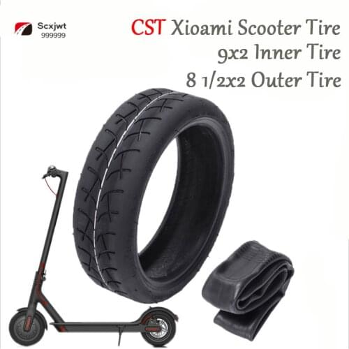High Quality CST Inflatable 8 1/2x2 Inner and Outer Tubes for Xiaomi Mijia M365 Electric Scooter Replaceable Tire Accessories