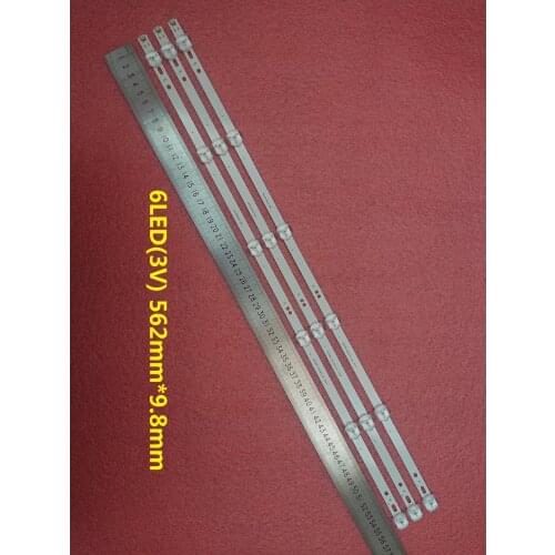 New 30 PCS 6LED(3V) 562mm*9.8mm LED strip replacement for 32inch TV D32D06-JZC22AG-05