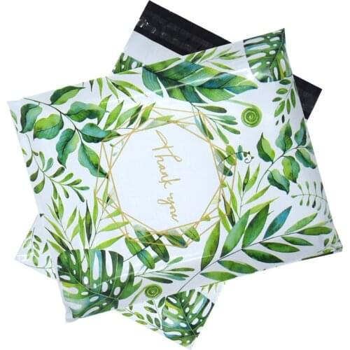 New Flower Smooth Portable Express Bags Courier Pouches Self-Sealing Adhesive Thick Poly Envelope T-shirt Mailing Damaged Bags