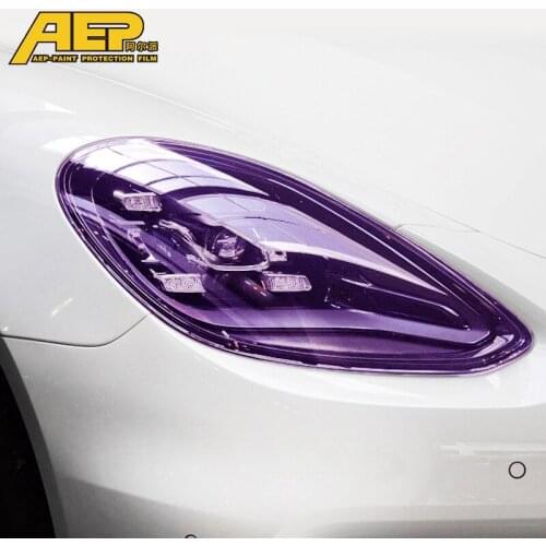 AEP Light UV Control Color Changing TPU Car Headlight Film for Porsche Macan Cayenne Panamera 718 911 Boxster Cayman Accessories