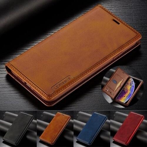 For Samsung Galaxy S10 S10 Lite S9 S8 plus Flip Luxury Leather Case Quality PU wallet cover For Galaxy Note8 Note9 Phone Cover