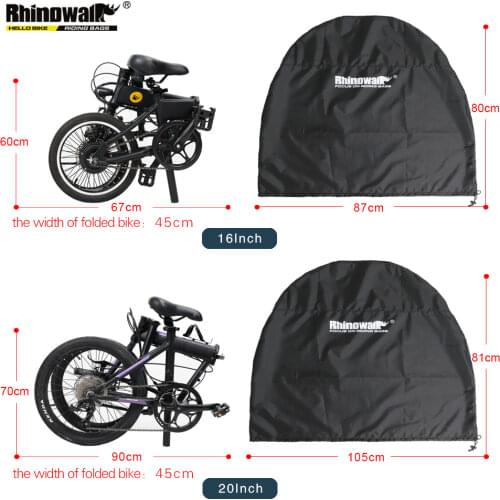 Rhinowalk Folding Bike Luggage Bag for 20 Inch Bicycle Waterproof Transport Travel Storage Bike Carry Bag Bicycle Accessories