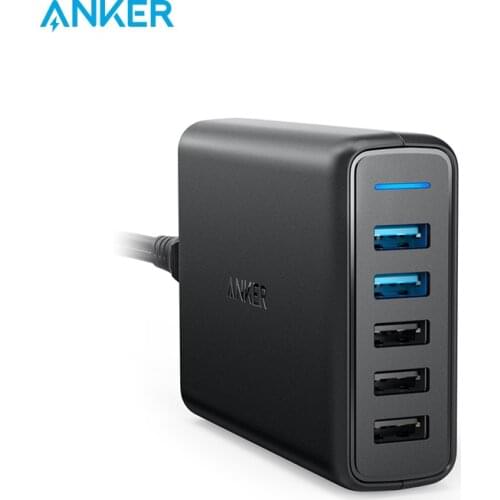 Anker Quick Charge 3.0 63W 5-Port EU USB Wall Charger, PowerIQ PowerPort Speed 5 for iPhone iPad, LG, Nexus, HTC and More