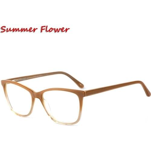 Spring Hinge Women Acetate Eyewear High Degree Men Frame Designer Progressive Glasses Light Women Super Quality Eyewear