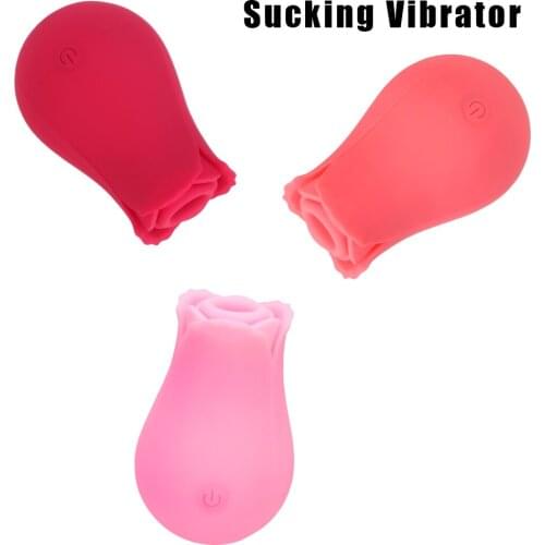 10 Speeds Rose Shape Oral Nipple Sucker Clitoris Stimulation Vaginal Sucking Vibrators Intimate Good Adult Sex Toys Products