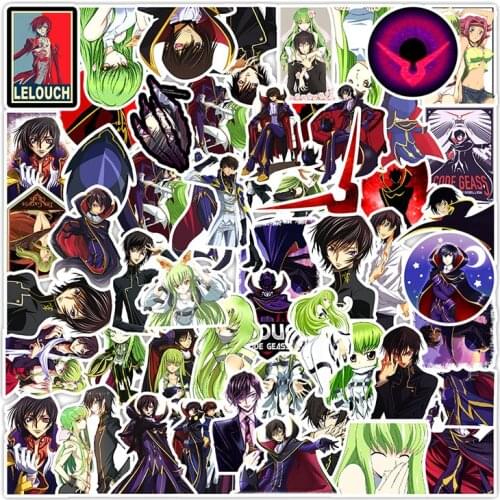 10/30/50pcs/pack CODE GEASS Lelouch of the Rebellion Anime Graffiti Stickers For Furniture Car Computer Decal TV Motorcycle Etc