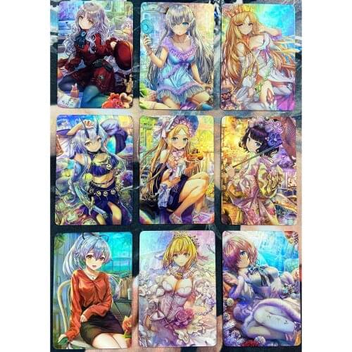 9pcs/set ACG Exquisite Girl Fate Fgo Fate/grand Order Refraction Sexy Girls Hobby Collectibles Game Anime Collection Cards