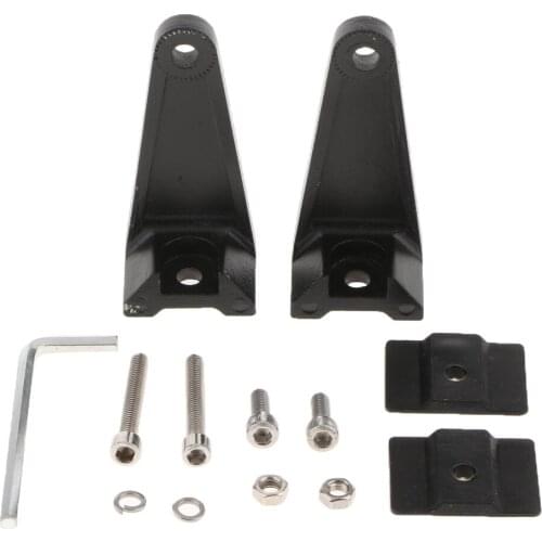 Aluminum Mounting Bracket Clamps,Adjustable Mounting Brackets Holder Kits Universal for Led Light Bar Trucks , 2pcs