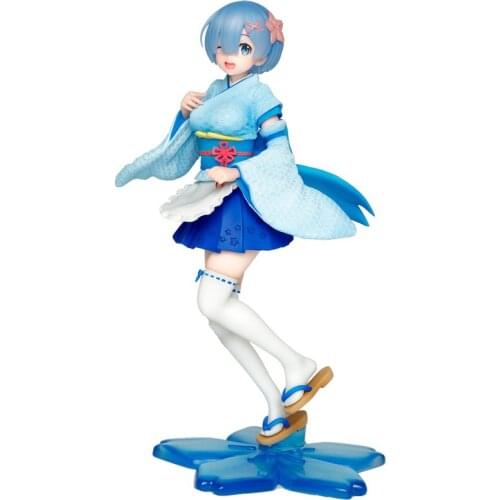 From Zero Rem Kimono Maid Anime Figure Pvc Model Collectibles Anime Toys Gift Japanese Anime Figure Model Ornaments