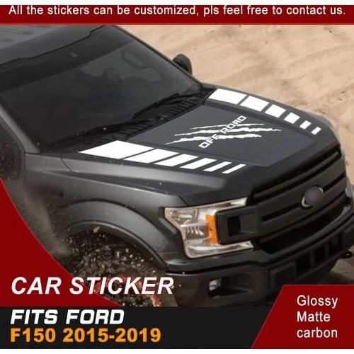 Car Sticker Hood Scoop Claw Scratches Off Road Graphic Vinyl Car Decals Accessories Custom Fit For FORD F150 2015 2016 2017 2018