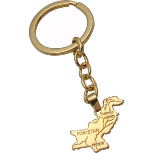 Pakistan map key chains key ring offer drop shipping service