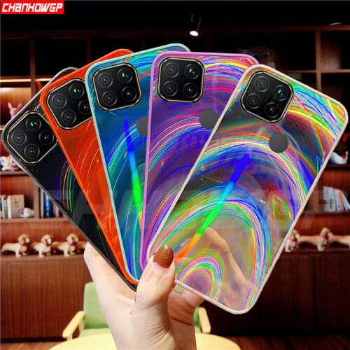3D Laser Rainbow Case For Xiaomi Redmi 9C NFC 9 9A 9AT Soft TPU Back Cover For Redmi Note 9S 9 Pro Note9 Phone Case Fundas Coque