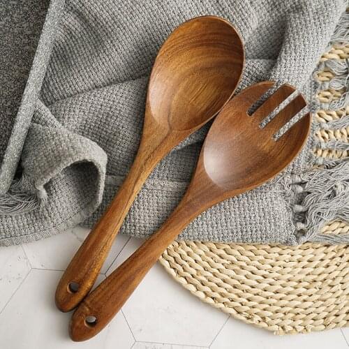 Wooden Spoon Bamboo Kitchen Cooking Utensil Tool Soup Teaspoon Catering For Kicthen Wooden Spoon