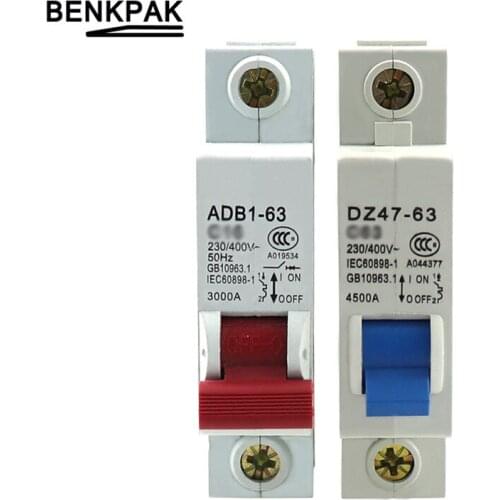 DZ47-63 miniature circuit breaker switch 3A 10A 16A 20A 25A 32A 40A 50V 63A