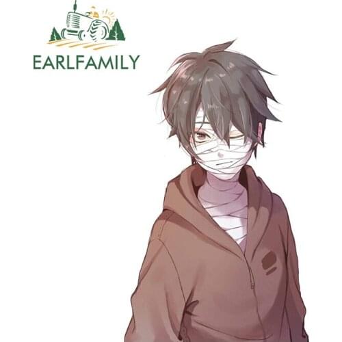 EARLFAMILY 13cm x 8.4cm for Angels of Death Isaac Foster Decal Vinyl Car Stickers Windows Bumper Waterproof Car Door Protector