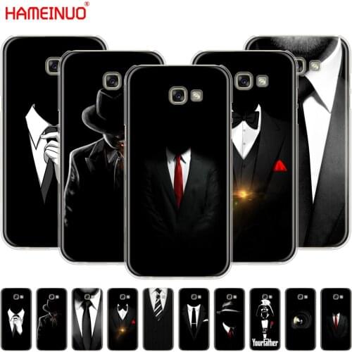 HAMEINUO Dark Suit Mystery Man cell phone case cover for Samsung Galaxy A3 A310 A5 A510 A7 A8 A9 2016 2017 2018