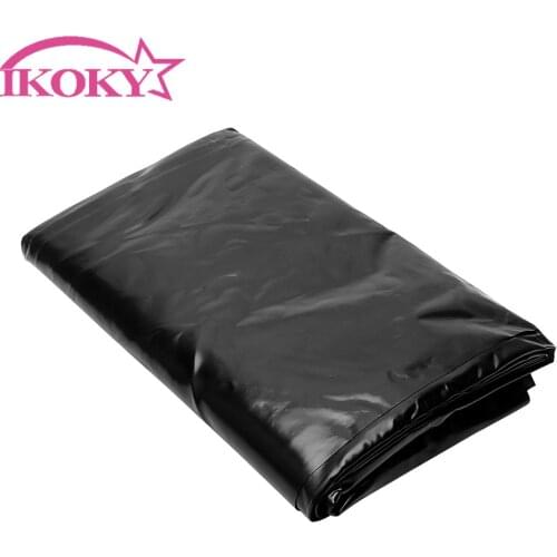 IKOKY for Make Love Adult Game SM Bondage Waterproof Flirting SM Black Bedding Sheet Sex Toys for Couple Men Women Black
