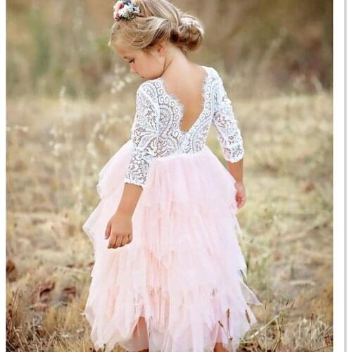 Tutu Lace Girl Dress Childrens Clothing Girls Party Dresses For Kids Clothes Ceremonies Gowns Infantil Vestidos For 3 4 5 6 Yrs
