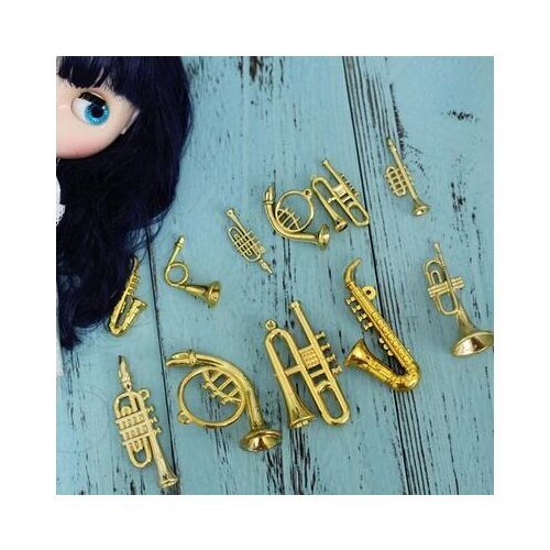 Dollhouse doll accessories 1/6 doll MINI Musical instruments for blyth doll AZONE Christmas tree decoration accessories