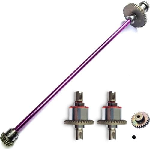 Metal RC Car Spare Parts Main Central Axle Drive Shaft Differential Gear For WLtoys 124019 124018 1/12 RC Model