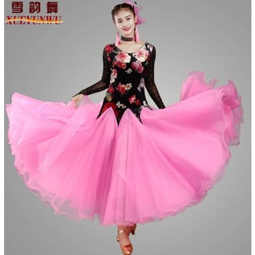 New ballroom waltz dance dress ballroom dance exercise dresses standard ballroom dancing clothes tango dress 072