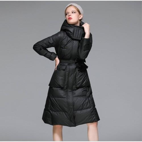 2020 Winter New Womens down Coat Long Jacket Womens Parkas Clothes With hood thick Coat black overcoat white outwear jackets