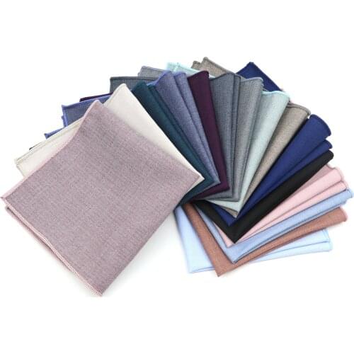 Handkerchief For Men Solid Color Mens Suits Pocket Square Business Chest Towel Hanky Suit Napkin Hankies Casual Party Accessory