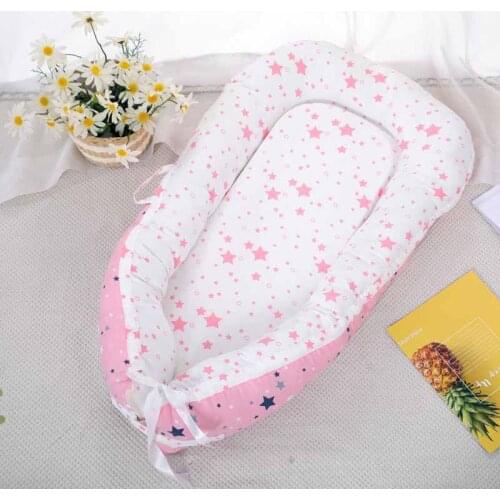 Portable Baby Sleep Nest Playpen Bed Bebe Travel Crib Cradle Newborn Cot Bumper Removable Nursing Matttress
