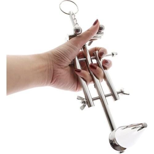 Stainless Steel Chastity Cage Male Chastity Belt Sex Toys Penis Stretch Testicular Scrotum Bondage Adult Games Sex Toys For Men