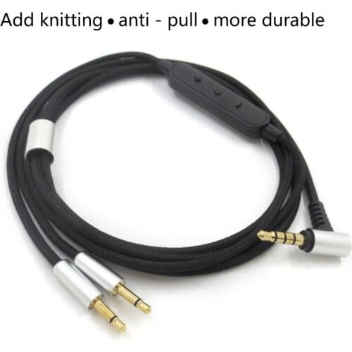 Replacement Earphone Cable for sennheiser- HD202 HD477 HD497 Headset Audios Cord Y98A