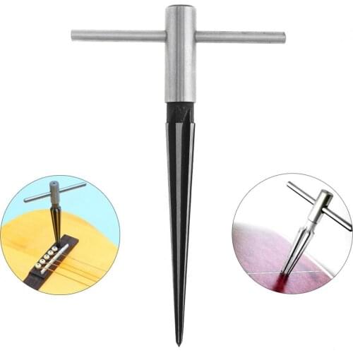Steel 3-13mm Bridge Pin Hole Reamer Tapered 5-degree 6 Fluted Acoustic Guitar Woodworker DIY Pickup Tuning Peg Hole Luthier Tool