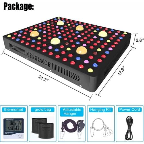 CREE COB 3000W LED Grow Light Full Spectrum Grow Lamps for Indoor Plant LED Grow Hydroponic Growing Light with MeanWell