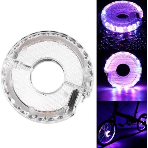 LED Bicycle Wheel Light Bike Front Rear Hub Lamp With 7 Color 15 Modes Rechargeable Kids Balance Bike Light