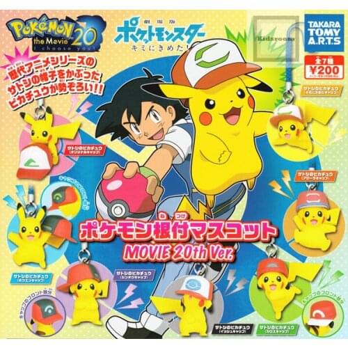 TAKARA TOMY Genuine Pokemon Gacha Toys Pikachu Series Cute Action Figure Model Toys