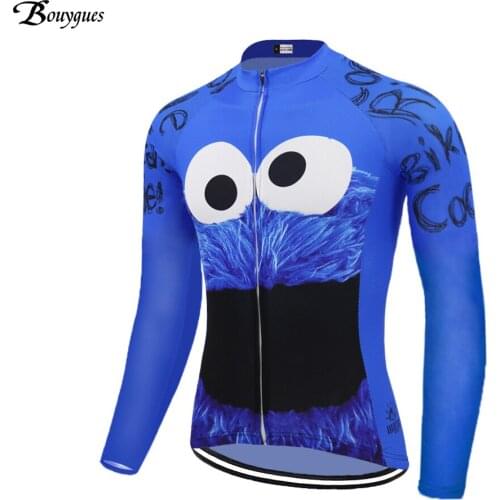 Retro Cycling Jersey Long Sleeve Winter Fleece And Thin Outdoor Sports Bicycle Clothes Top Quality MTB Wear Ciclismo BOUYGUES