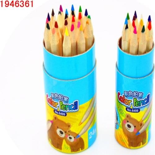 High quality 12/24 sketch color pencil set Wooden Painting Colorful Pencils for child artist drawing paint Non-toxic supplies