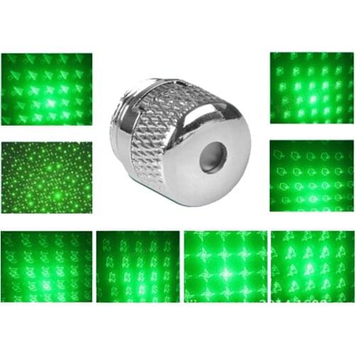 8 In 1 Laser Pointer Caps Flashlight Converter Head Lasers Star Cap Green Laser cap