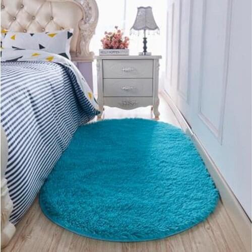 1PC Super Magic Slip-Resistant Pad Soft Room Oval Carpet Floor Tapis Salon Mats 40*60CM/160CM*200CM