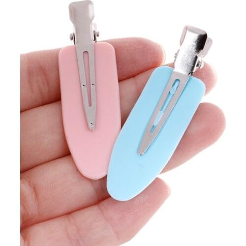 4 Pcs Seamless No Bend Hair Clips Barrettes, No Mark Pin Curl Clip, Makeup No Crease Hair Clip, Hair Styling Bang Clips