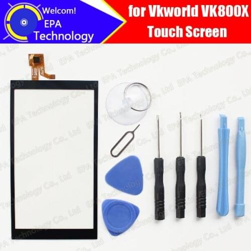 5.0 inch Vkworld VK800X Touch Screen Glass 100% Guarantee Original New Glass Panel Touch Screen for VK800X + Free Tools+Adhesive