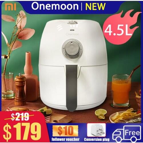 Onemoon OA2 Air Fryer White 4.5L large high-capacity Cooker non-stick cookware Electric oven