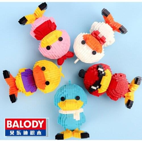Diamond Game Duck Bird Animal Movie Set Micro Building Block Brick Childrens Toy Character Christmas Gift