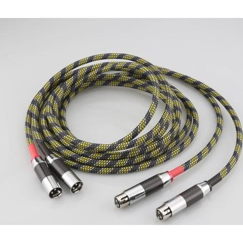 Audiocrast A10 Silver Plated Balanced XLR Audio Interconnect Cables XLR Interconnect Cable For AMPlifer CD Player AudioPhile