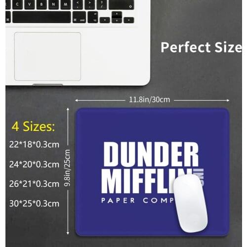 Dunder Mifflin Paper Company Mouse Pad DIY Print The Office Jim Halpert Dwight Schrute Dunder Mifflin
