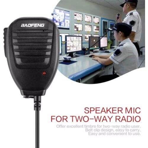 Speaker Microphone For Baofeng 888S 5R UV82 8D 5RE 5RA Speaker Mic Headset Two Way Radio Handheld Speaker Walkie Talkie